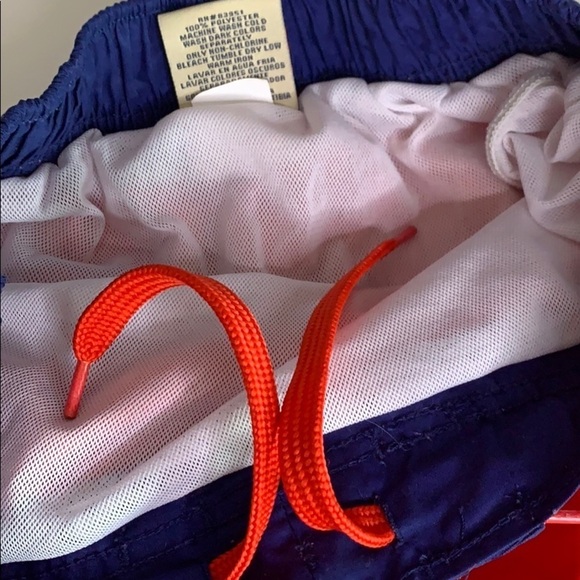 Smith’s American Boy Swim Trucks red and blue navy boy size large board shorts - Picture 3 of 7